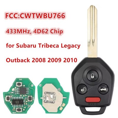 for Subaru Tribeca Legacy Outback 2008 2009 2010 Remote Key Fob CWTWBU766 4D62