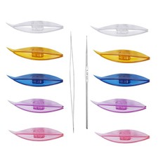 BUTUZE Tatting Shuttle Kit, 10 PCS Plastic 10 PCS, Transparent Color 10Pcs