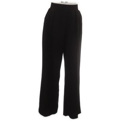 H&M, Stoffhose, Größe: M, Schwarz, Elasthan/Polyester, Einfarbig, Damen #aeo