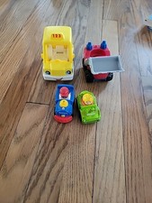 FISHER PRICE LITTLE PEOPLE VEHICLES TAXI Digger Trian Jeep