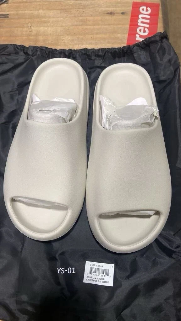 Slide White Rubber Sandals for Men for sale | eBay