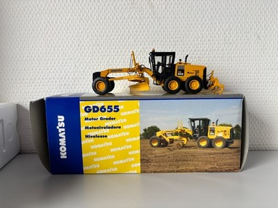 Komatsu GD655  Grader mit Heckaufreißer  First Gear #50-3087  1:50  OVP