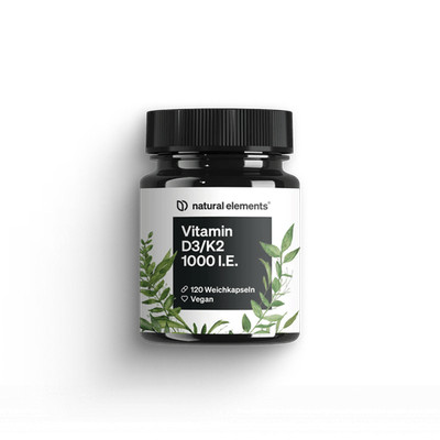 Vitamin D3/K2 1000 I.E. Kapseln - 120 Kapseln_für 4 Monate / none
