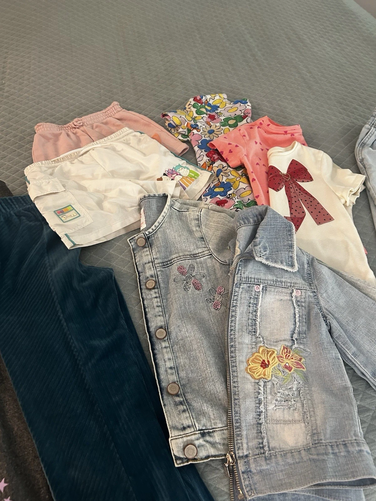 Girls Clothing Bundle Lot Size XS/S Mixed New & Gently Used Denim (6-7 Years.)
