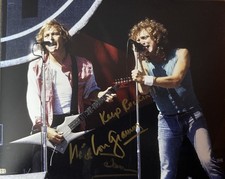 LOU GRAMM & MICK JONES SIGNED 8x10 PHOTO FOREIGNER AUTOGRAPHED RARE COA