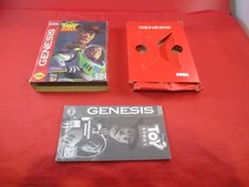 Disney's Toy Story Sega Genesis EMPTY **Damaged** Box & Manual (no game)