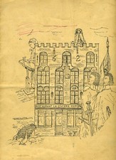 Restaurant La Civiere D Or Menu Brugge Belgium 1970 s