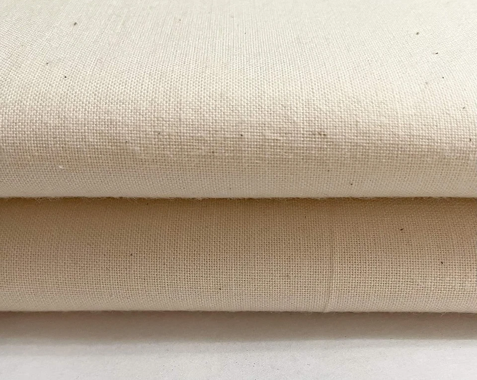 Versatile Extra Wide Unbleached Calico Fabric - Perfect for DIY Projects - Image 3 of 4