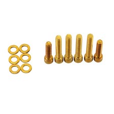Gold Transmission Covers Bolts Kit for Harley...
