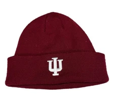 Men’s Top Of The World Indiana Hoosiers Red & White Winter Cuffed Beanie OSFM