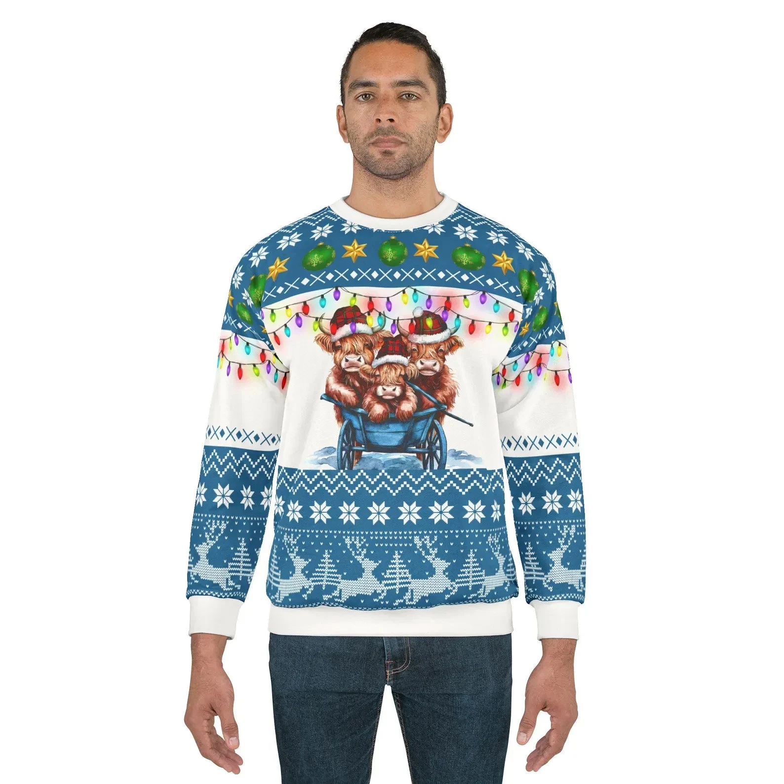 Highland Cows Christmas Sweater
