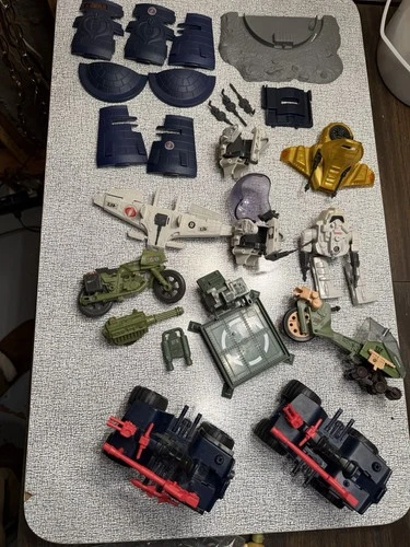 vintage gi joe 1980s vehicles Lot Trouble Bubble Snake Ferret Claw Ram