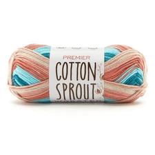Premier Cotton Sprout Worsted Multi Yarn-Coral Reef