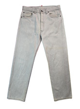 Levis Vintage 80s USA 501 0657 Button Fly Gray Denim Jeans Mens Size 30x29