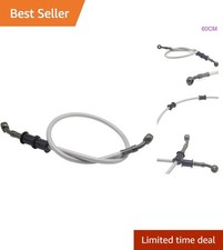Durable 60cm Braided Steel Brake Line For Improved Motorcycle Brake Performance