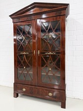 Vitrine Biedermeier Spitzenmöbel Handpoliert Mahagoni Zerlegbar Poliert 1830