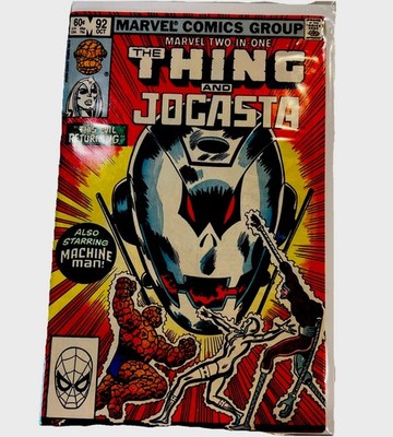Marvel Comics 1982 Two-In-One The Thing and Jocasta also starring Machine Man 