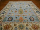 Turkish Oushak Rug, Modern Multicolored Handmade Bohemian Rug 9x12 Ft — photo 8