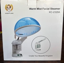 2 in 1 Hair & Facial Steamer w/ Bonnet Hood Humidifier Hot Mist Facial Toning