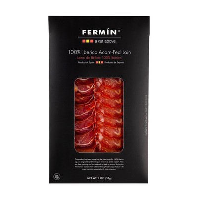 Fermin Sliced Iberico de Bellota Pork Loin   2 oz | 100% Acorn-Fed | Authenti...