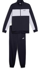 Image of Size L Puma poly colorblock full tracksuit - Navy/White - Brand new