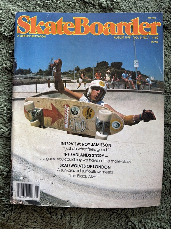 Skateboarder Magazine August 1978 Roy Jameson Badlands Story