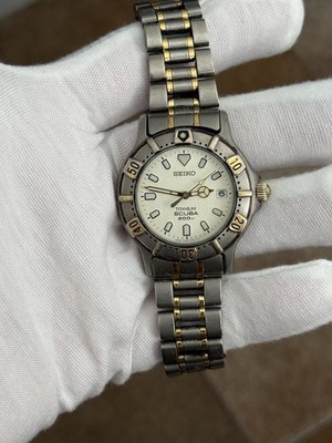 Rare Vintage Seiko Scuba Titanium 7N35-6100 Men's Diver Sports