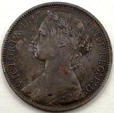 Great Britain 1876 H One Penny