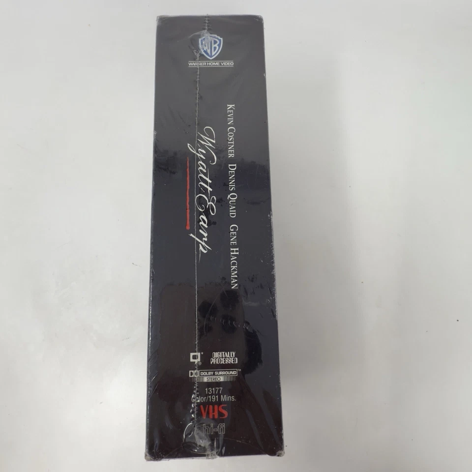 Wyatt Earp Sealed VHS 1994 2 Tape Set Warner Brothers 13177 Unopened New - Image 2 of 4