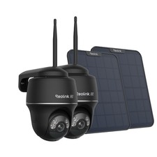 Produktbild - Reolink Argus PT Ultra 4K Solar 8MP UHD Überwachungskamera Aussen Akku Schwarz)