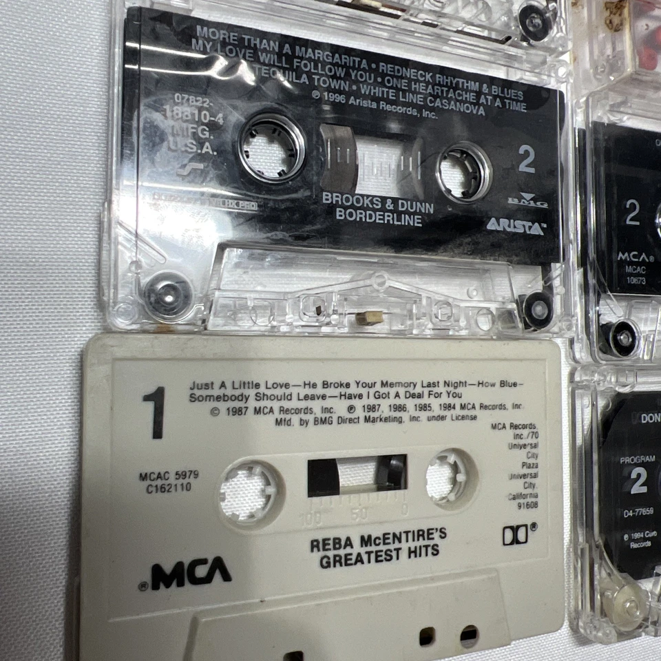 Huge 63 CLASSIC Rock / Country Cassette Tape Lot +Cassette Bag +cassette Cleaner - Image 2 of 4