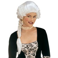 Blonde DamenperüCke Weiß FüR Rokoko Barock KostüM Mottoparty Und Fasching