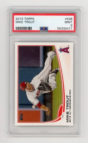 2013 Topps Mike Trout PSA 9 #536 Los Angeles Angels