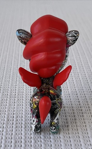 Tokidoki Unicorno Magna Mania Series 1 Scarlet Red Mane Excellent Cond No Box - Picture 4 of 8