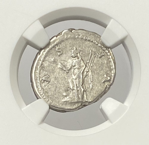 Römisches Reich Hadrian 117-138 Silberdenar NGC Sehr guter Zustand Reiseserie ASIEN selten - Bild 2 von 4