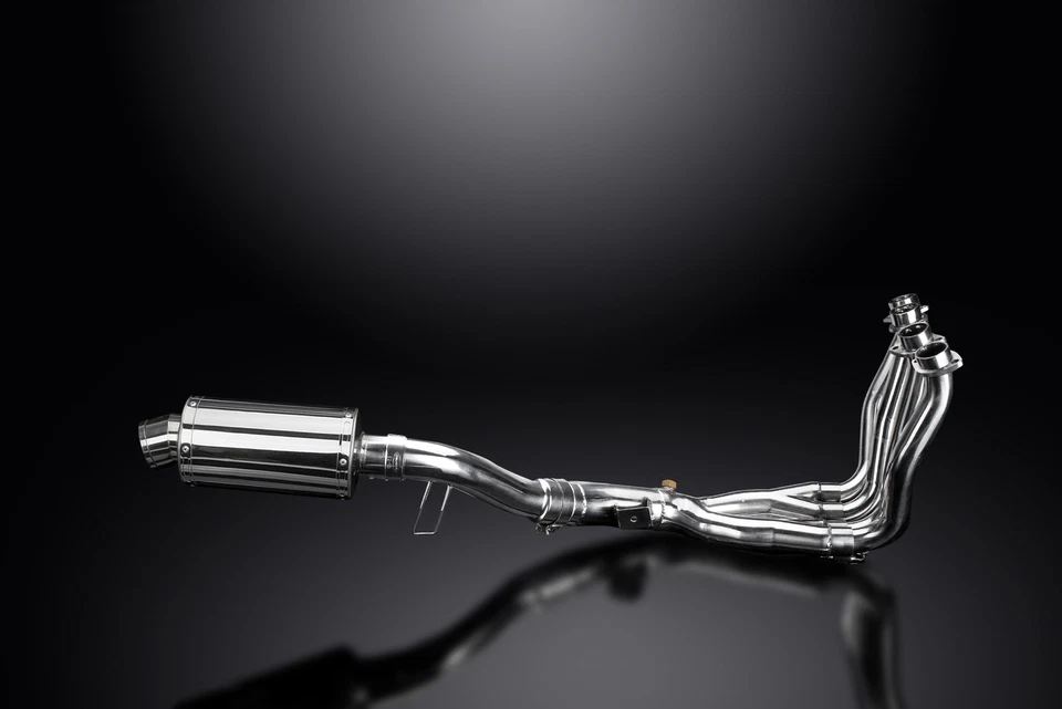 Yamaha FZ-1 Fazer FZS1000 2006-14 Complete Exhaust 4-1 9" Oval Stainless Muffler - Image 4 of 4