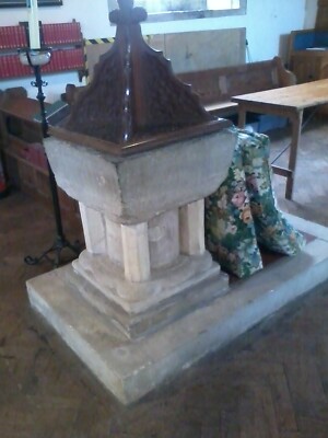Foto Kirche - Font St. Oswaldkirche Hacke um 2013