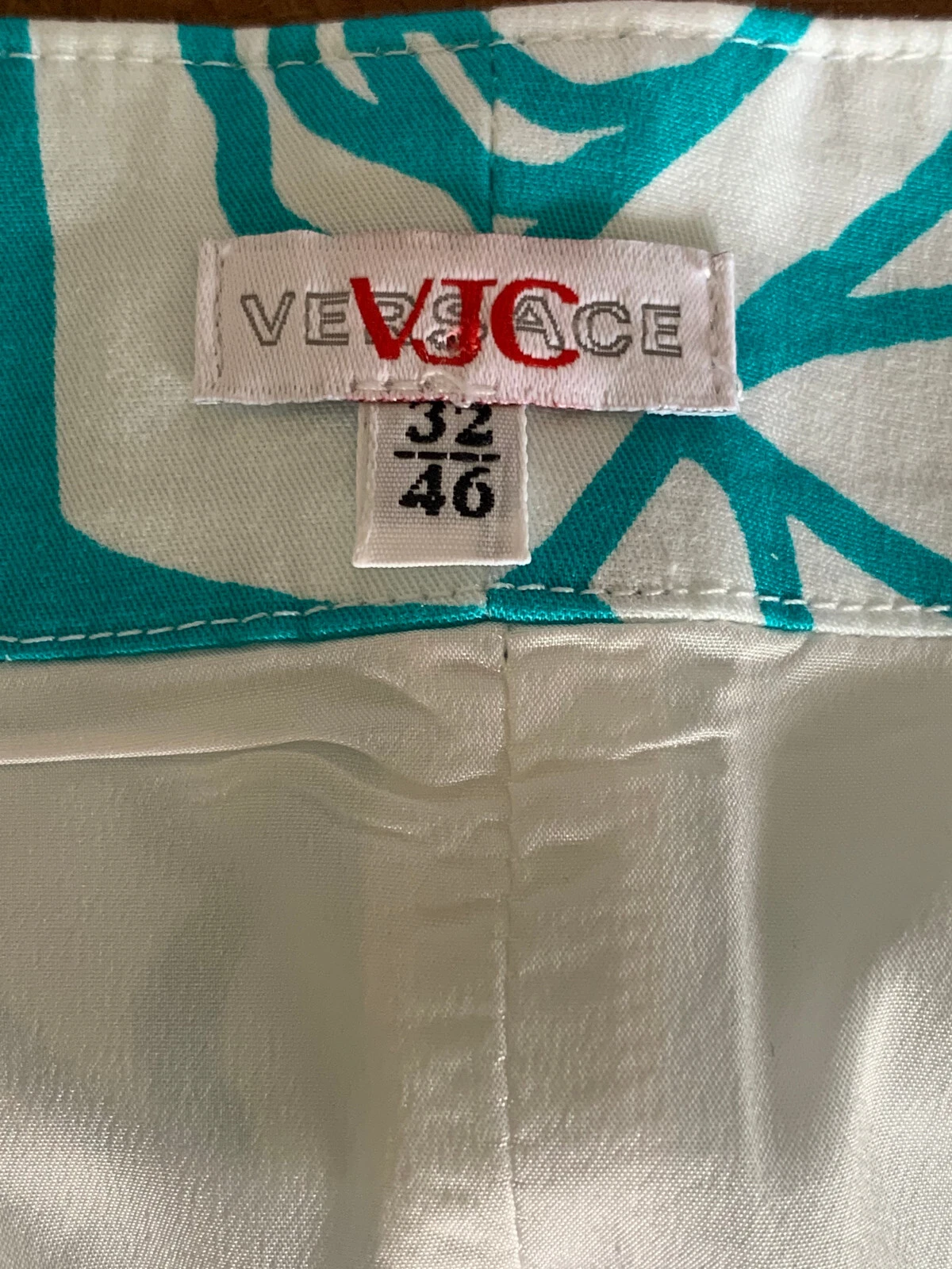 Abito donna VJC Versace floreale cotone elastan UK 18 EU 46