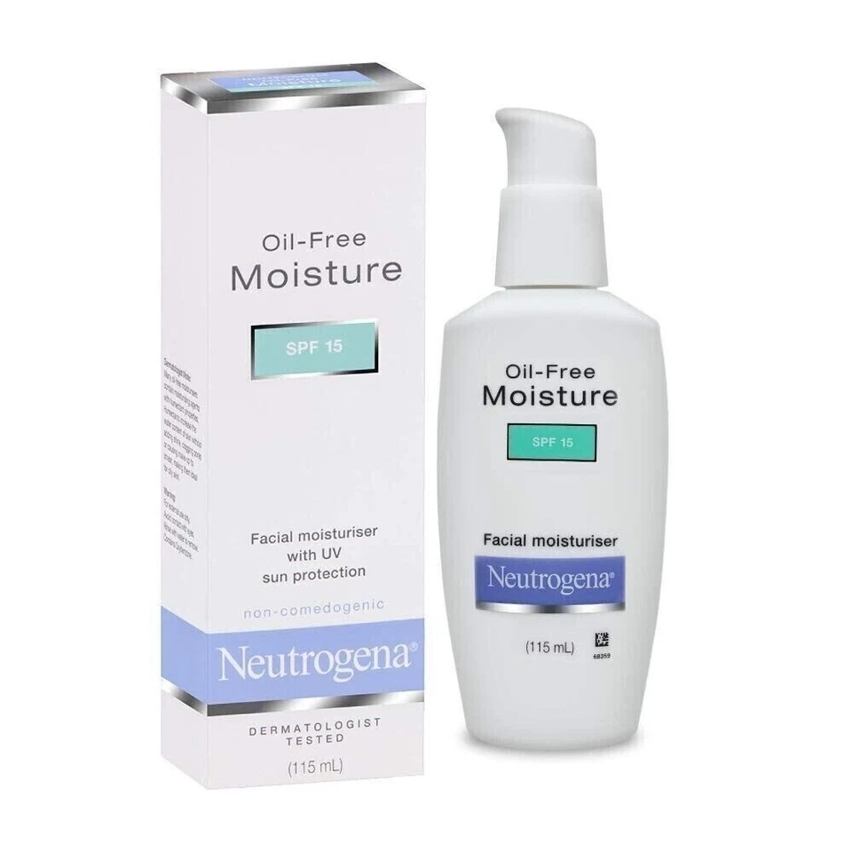 2xNeutrogena Oil Free Face Moisture/Moisturiser SPF 15 LightWeight 100ML FreShip - Image 2 of 4