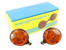 Simson Blinker rund Orange S51 S50 pass f MZ ETZ TS 150 125 250 hinten E-Zeichen