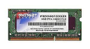 Patriot Arbeitsspeicher 4GB DDR3 Sodim Perspectivemodal 1 x 4GB 1333 Labyrinth
