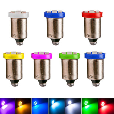 10Pcs BA9S-T4W 8SMD 3020 1206 Led Bulbs Car interior Light Parking Lamp DC 12V