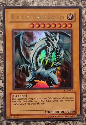 Yugioh LOB-001 Blue-Eyes White Dragon Ultra Rare 2002 | eBay