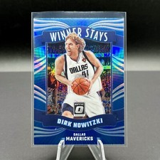 Dirk Nowitzki 2023-24 Optic #4 Winner Stays Holo Prizm Dallas Mavericks Legend