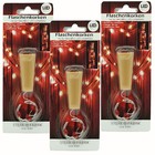 3x Flaschenkorken 5er Micro LED Herz Lichterkette rot inkl. Batterie Kork #06