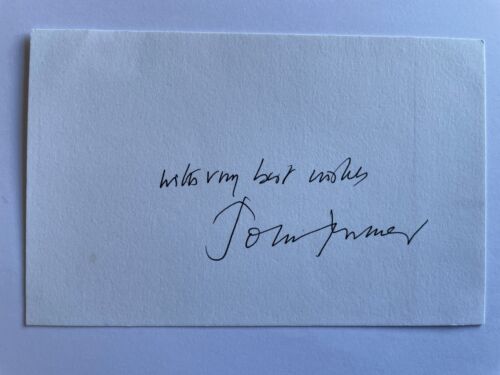 John Mortimer - Author/Barrister - Original Hand Signed Autograph