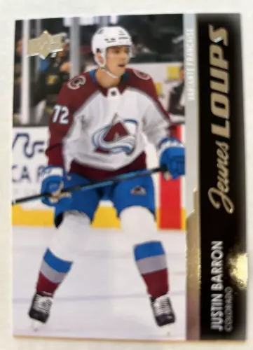 Justin Barron 2021-22 Upper Deck Young Guns French #744 RC Rookie Habs K796