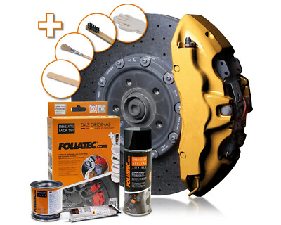 Foliatec Bremsattellack Prestige Gold metallic 2165 Hitzebeständig Lack Farbe