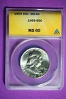1959 ANACS MS65 Franklin Half Dollar #B27595