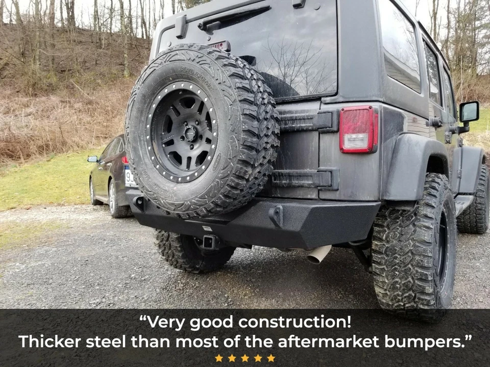 Smittybilt 76855 XRC Rear Bumper with Hitch for 2007-2018 Jeep Wrangler JK Foto 2 de 4